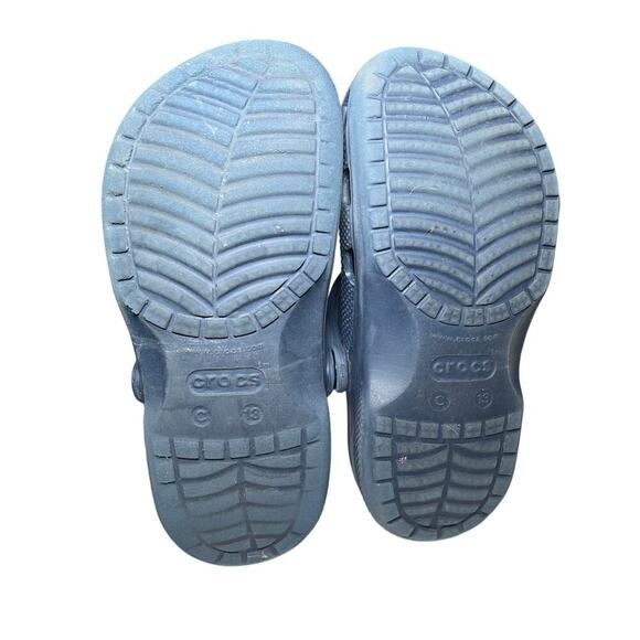 Crocs Baja Unisex Child Size 13 Navy Blue Comfort‎ Clog Slip On Strap - Picture 5 of 8